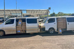 Policía Federal del Brasil incauto 5 toneladas de leche en polvo argentinos en furgones con chapa paraguaya
