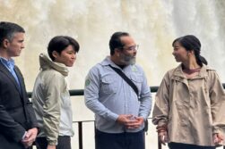 PRINCESA de Japón visitó las CATARATAS del YGUAZÚ en el lado brasileño.