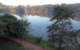 Lago de la República, Ciudad del Este, Alto Paraná, Paraguay.