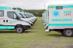 Salud Pública completó lote de 217 ambulancias adquiridas por ITAIPU para las regiones sanitarias del país y el SEME