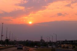 Amanecer levemente fresco en el país