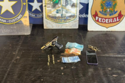 Un BRASILEÑO cruzó el Puente de la Amistad con una PISTOLA y sin documentos, y terminó en la celda de la Policía Federal.