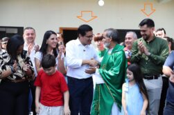 Gobernador inaugura OBRA PÚBLICA con precandidato cartista a intendente en Presidente Franco.
