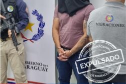 Expulsan del país y entregan al Brasil a prófugo con condena de 14 años de prisión