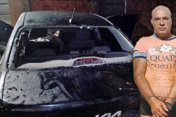 Sorprenden a sospechoso dentro de un vehículo y lo detienen tras persecución