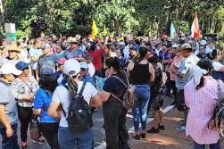 Gremios se movilizan en Ciudad del Este contra la reforma de la Caja Fiscal