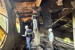 Equipo técnico de ITAIPU inicia evaluación estructural de la Catedral de Ciudad del Este tras incendio