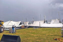 Temporal causa daños materiales en el predio de Innovar en Yguazú