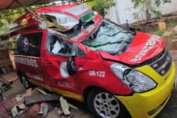 Tanque de agua deja sin ambulancia a bomberos de Franco
