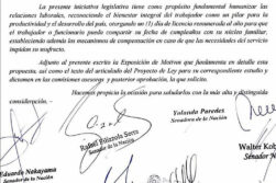 Senadores proponen licencia laboral por el cumpleaños