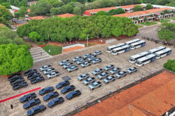 Gobierno entregó nuevo lote de equipos y vehículos a la Policía Nacional con apoyo de ITAIPU