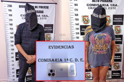 Guardia de seguridad y ciudadana brasileña aprehendidos por hurto de un iPhone en Jebai Center