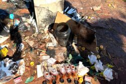 Descubren MACUMBA en SEMANA SANTA en el cementerio de la ciudad de San Alberto
