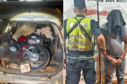 Aprehenden a taxista y decomisan motocicleta “cabrito” en control sobre la Ruta PY07