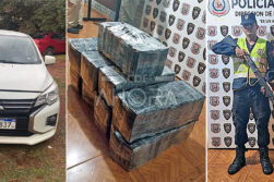 Incautan más de 260 kilos de presunta marihuana tras persecución en Hernandarias