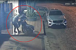 Roban motocicleta del patio de una vivienda en barrio Santa Ana