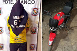 Motociclista es detenido por carecer de documentos y agredir a policías durante control.