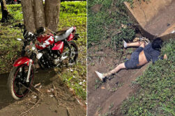 Joven motociclista pierde la vida tras fatal accidente en Ciudad del Este.