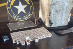 Detienen a PARAGUAYO con frascos de “adelgazante milagroso” T.G. de Indufar en el Puente de la Amistad