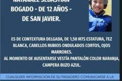 Buscan a niño paraguayo desaparecido en Argentina y piden ayuda ciudadana
