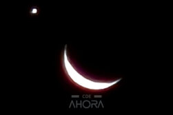 Conjunción entre la Luna y Venus cautivó el cielo de Alto Paraná
