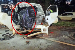 Motociclista muere en choque frontal y el camionero se da a la fuga en Santa Rita.