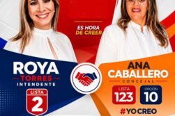 Candidata a CONCEJAL de YO CREO ya APOYA a Roya Torres para INTENDENTE.