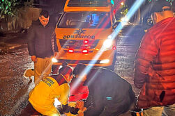 Cable suelto provocó grave accidente y por poco no terminó en tragedia