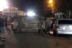 Conductor ebrio provoca múltiple choque en Ciudad del Este y es aprehendido tras intentar huir