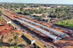 Construcción del viaducto del Km 10 de CDE registra un 55 % de avance, con recursos de ITAIPU